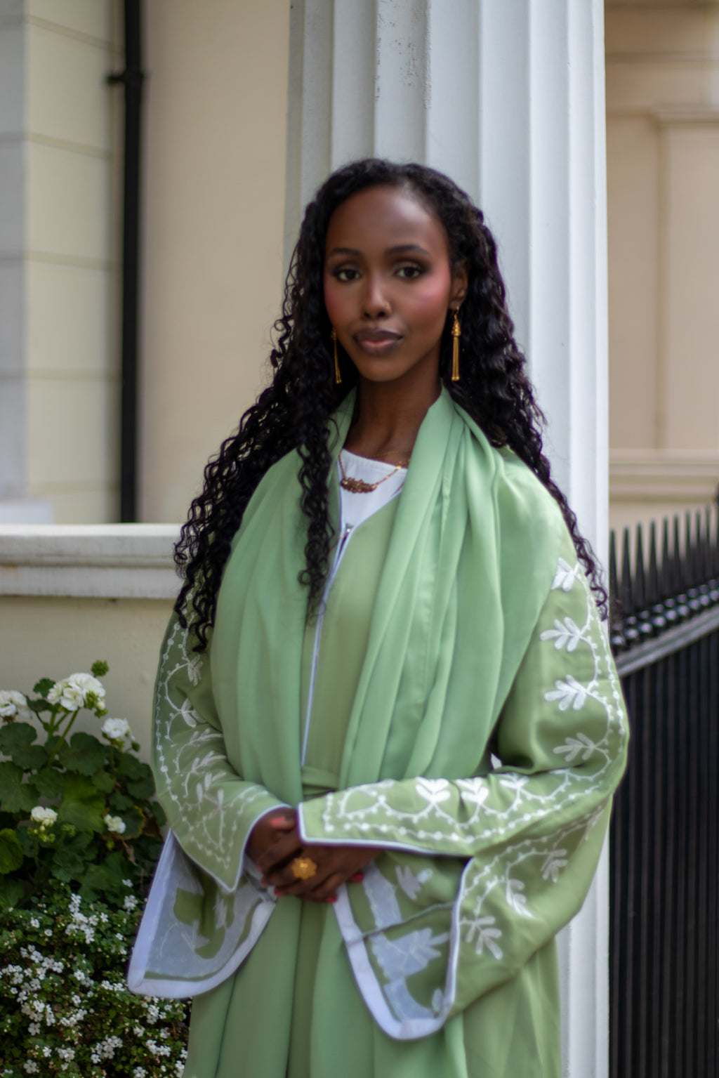 Sumaya Abaya Embroidery with Hijab