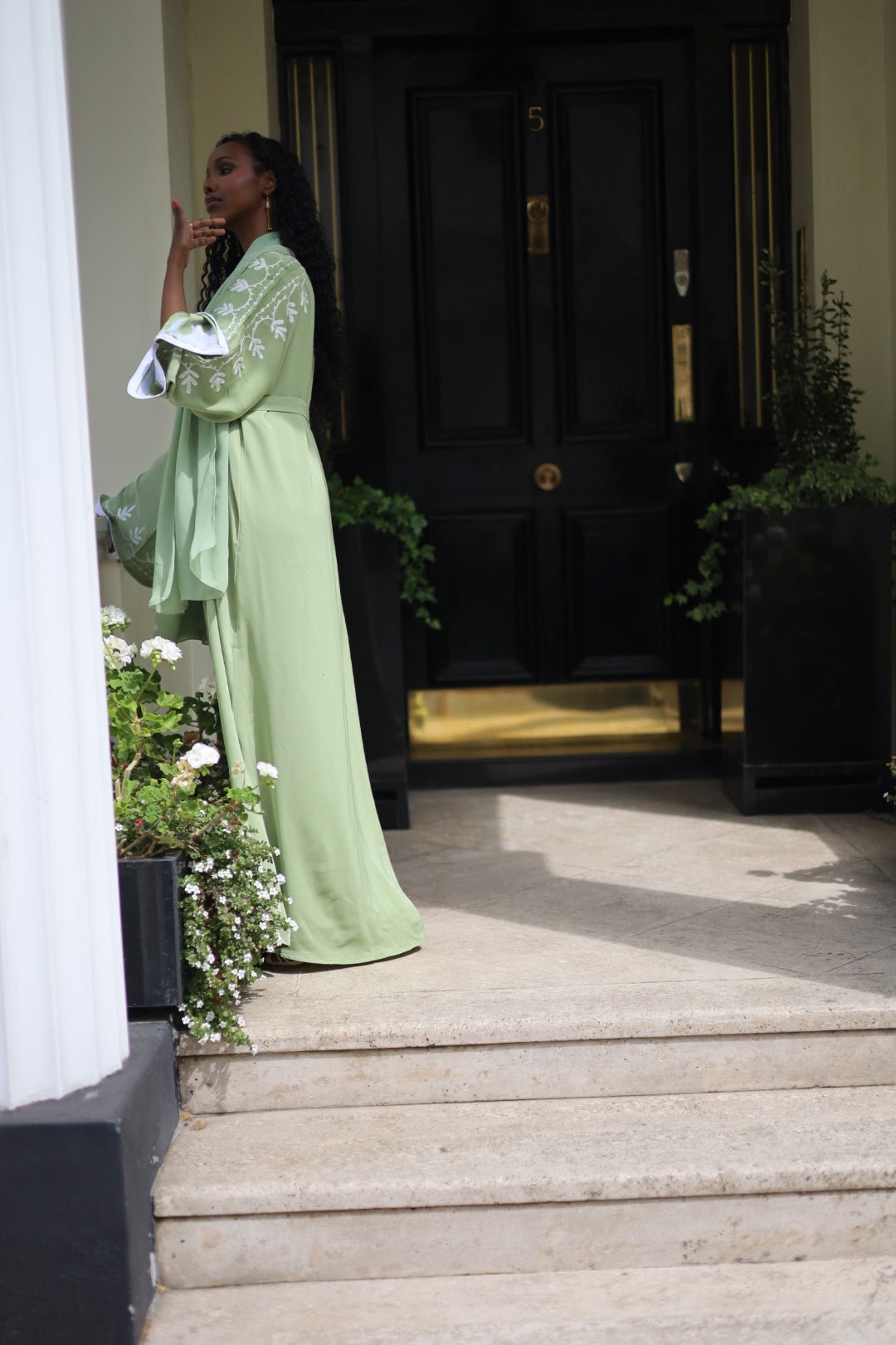 Sumaya Abaya Embroidery with Hijab