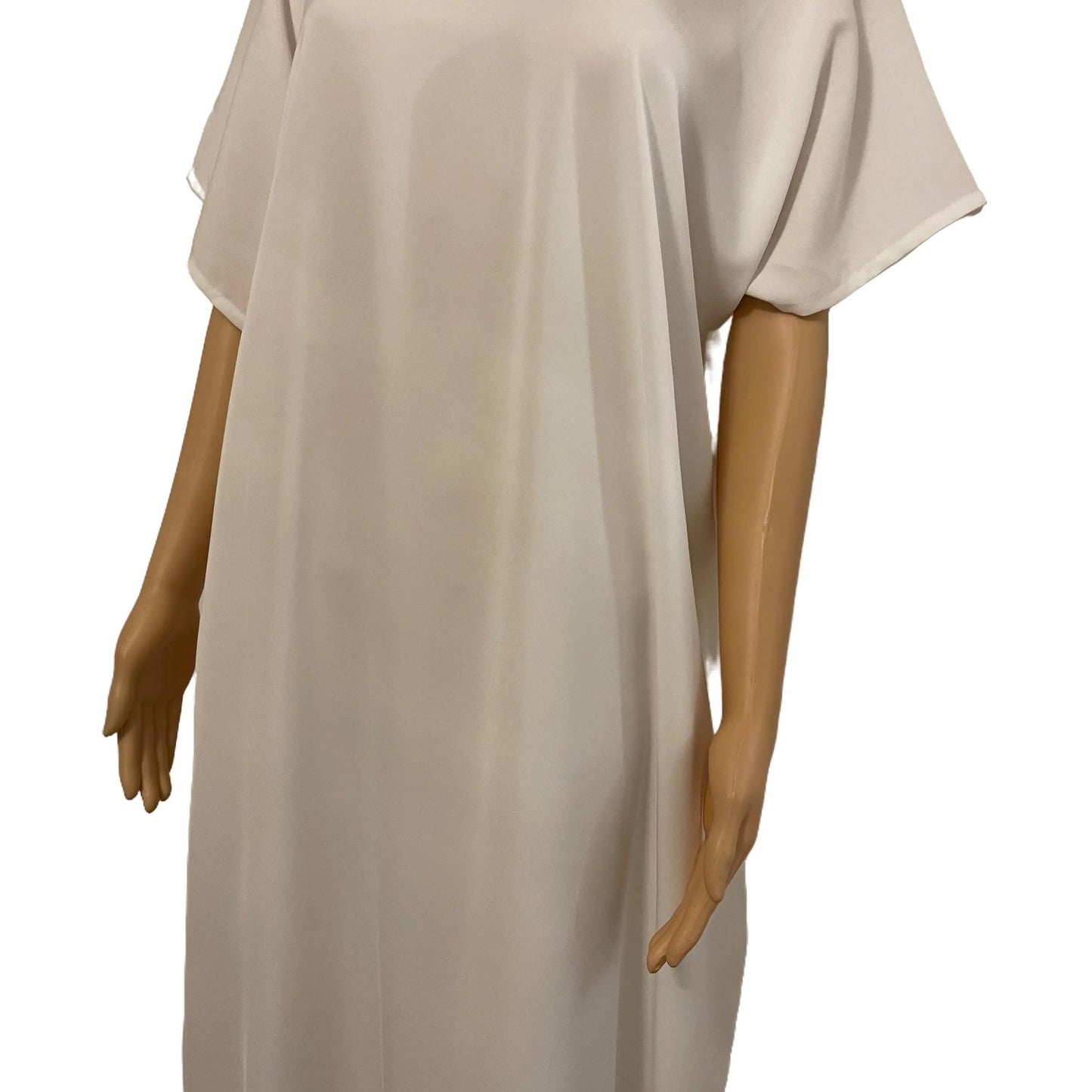 Nida Slip Dress Short Sleeved Abaya White/Brown/Black