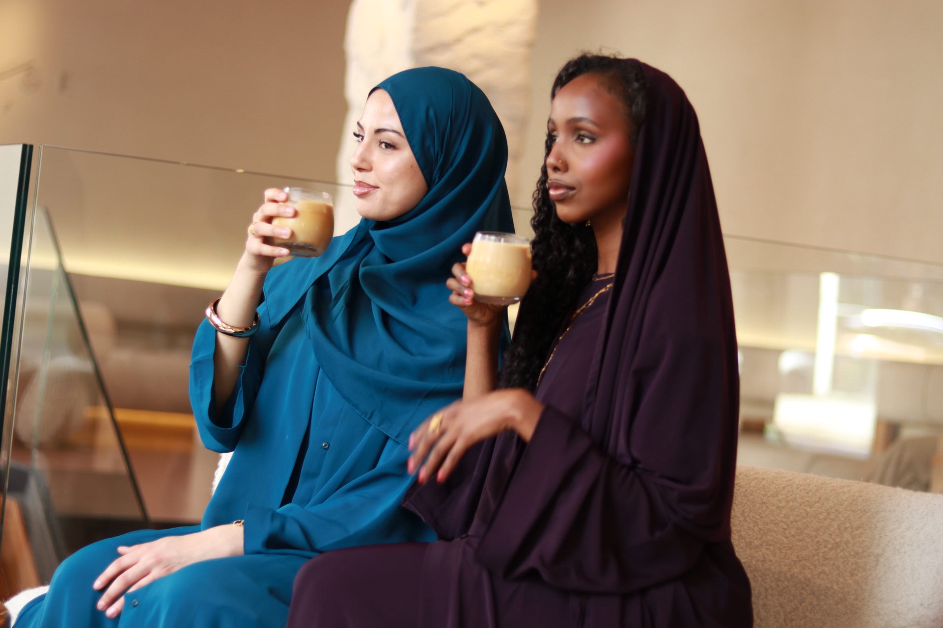 Four Piece Summer Nida Set with Hijab