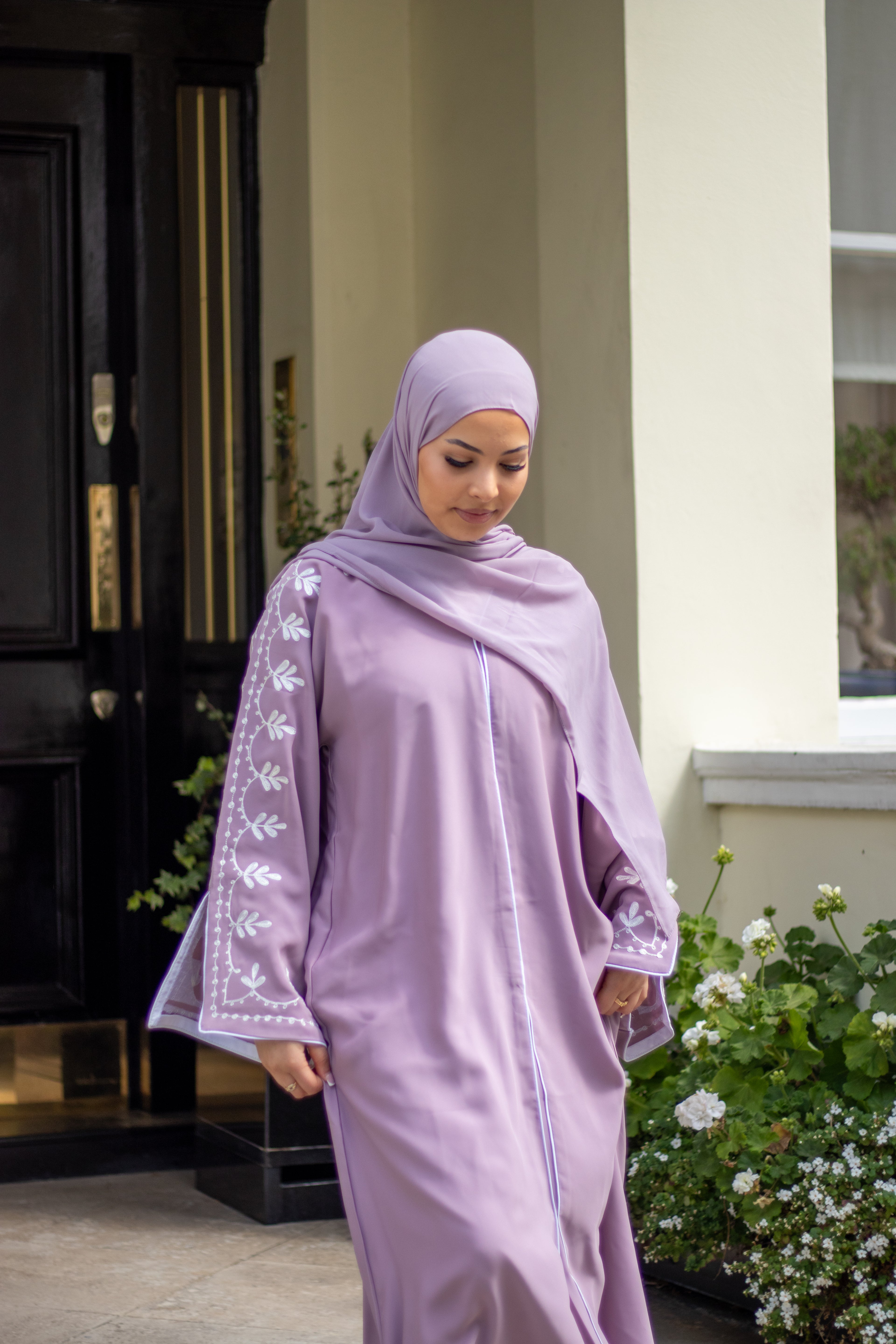 Sumaya Abaya Embroidery with Hijab