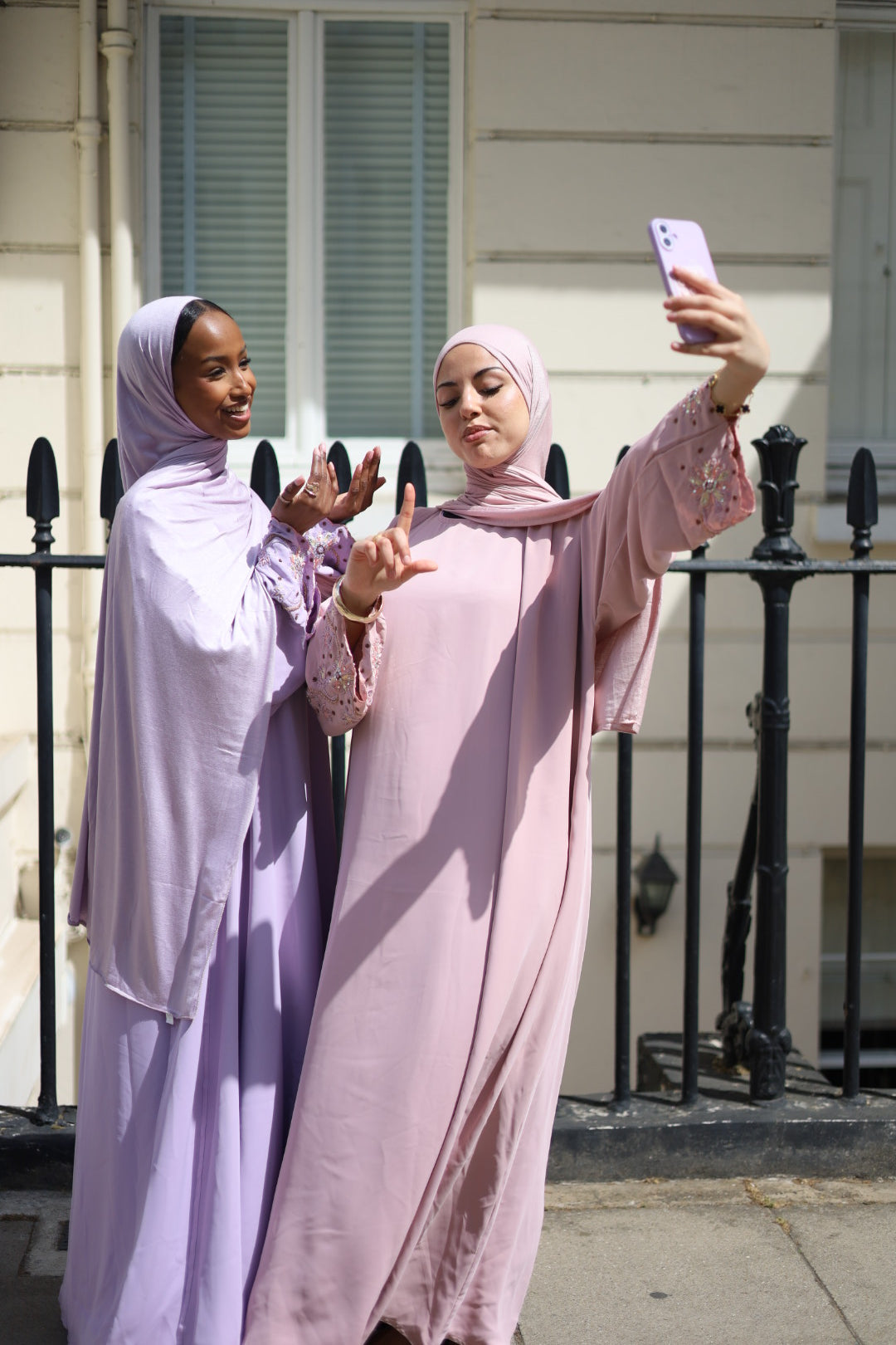 Laila Abaya Embellishment Slipdress and Jersey Hijab
