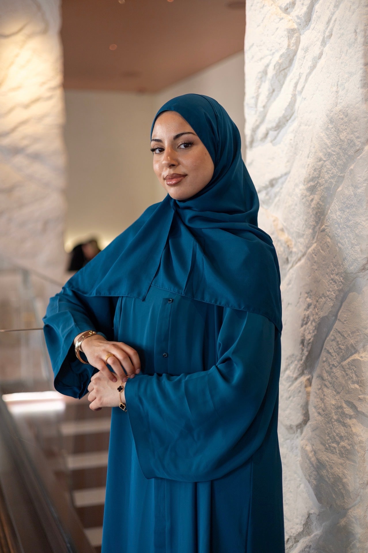 Four Piece Summer Nida Set with Hijab