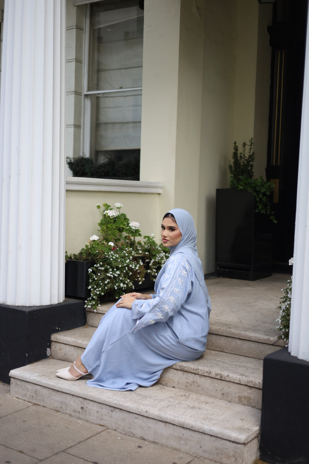 Sumaya Abaya Embroidery with Hijab