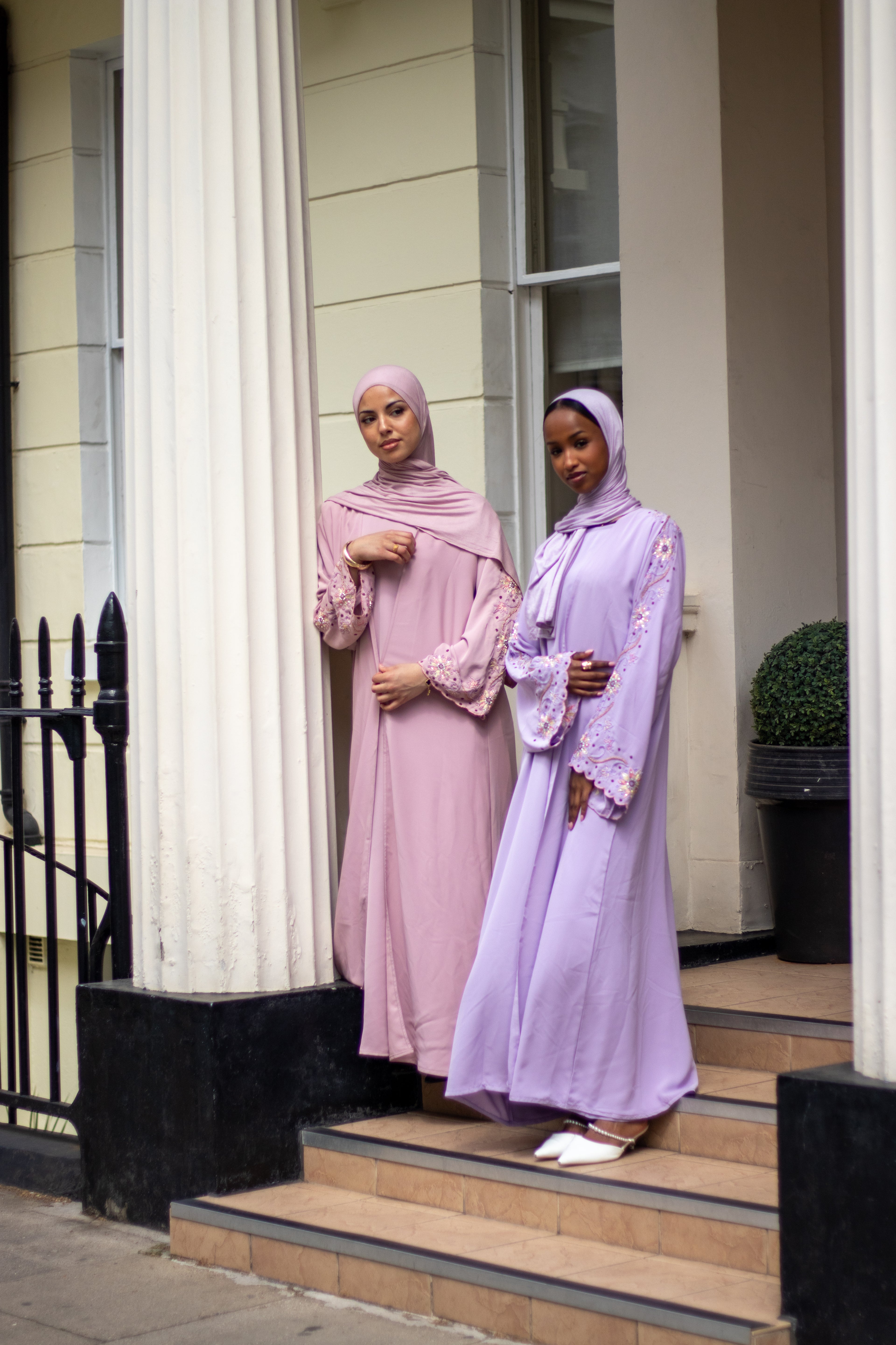 Laila Abaya Embellishment Slipdress and Jersey Hijab