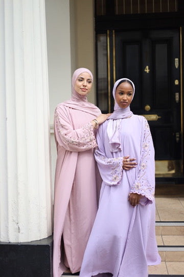 Laila Abaya Embellishment Slipdress and Jersey Hijab