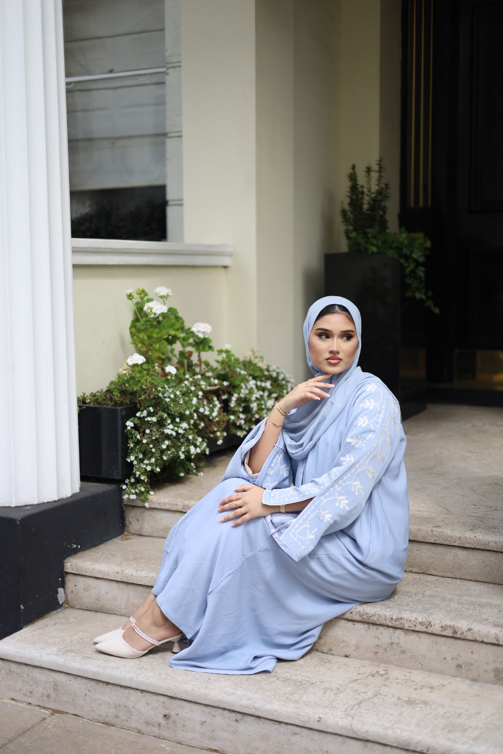 Sumaya Abaya Embroidery with Hijab