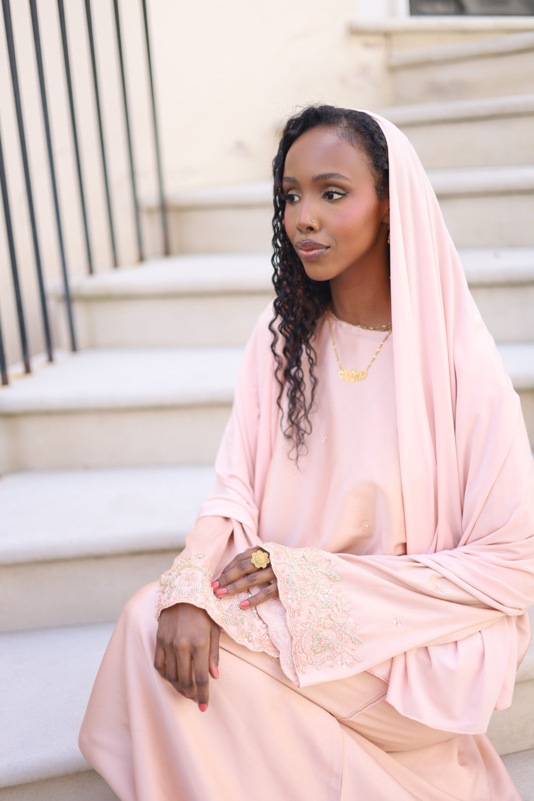 Noona Eid/Ramadan Green Embellishment Abaya