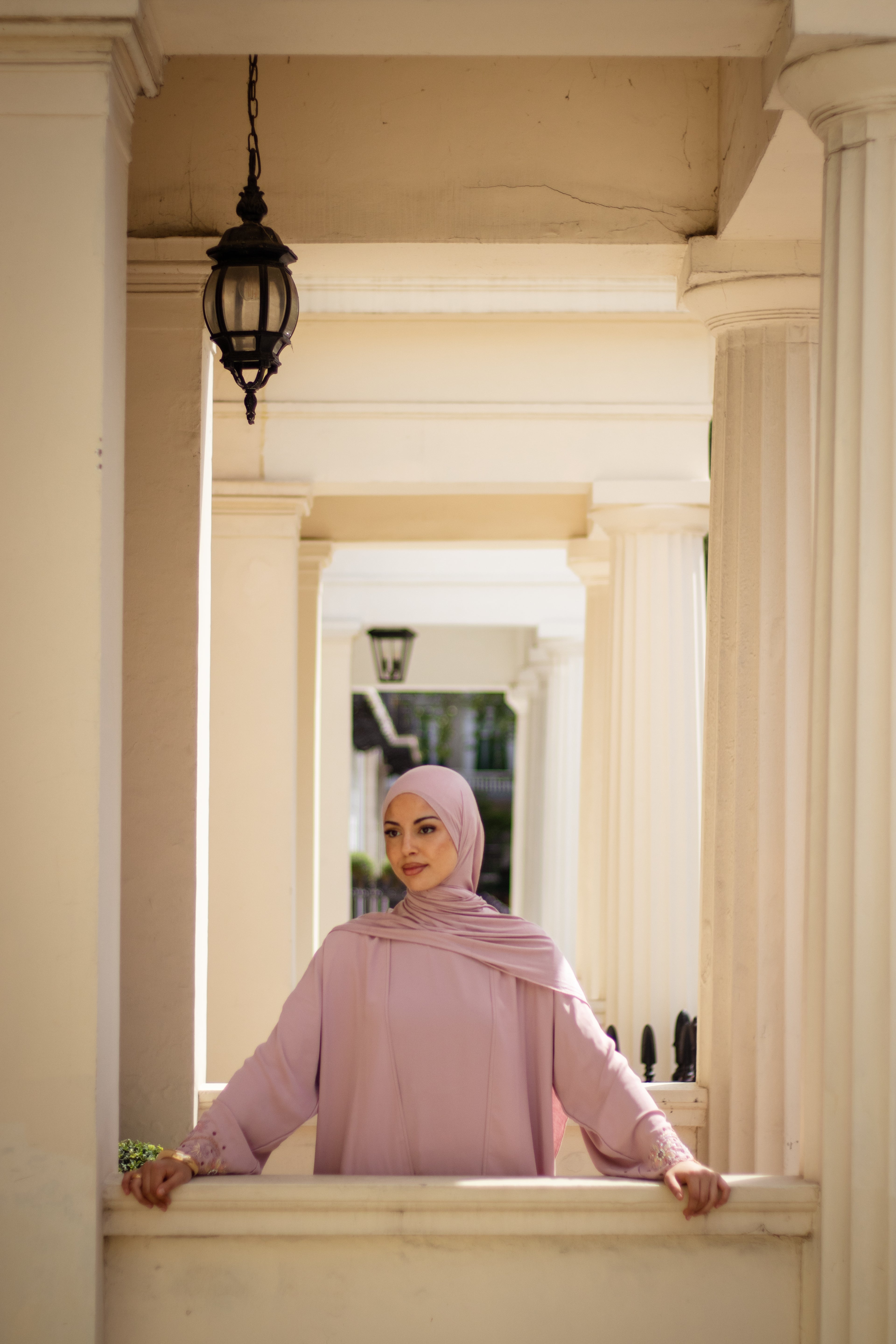 Laila Abaya Embellishment Slipdress and Jersey Hijab