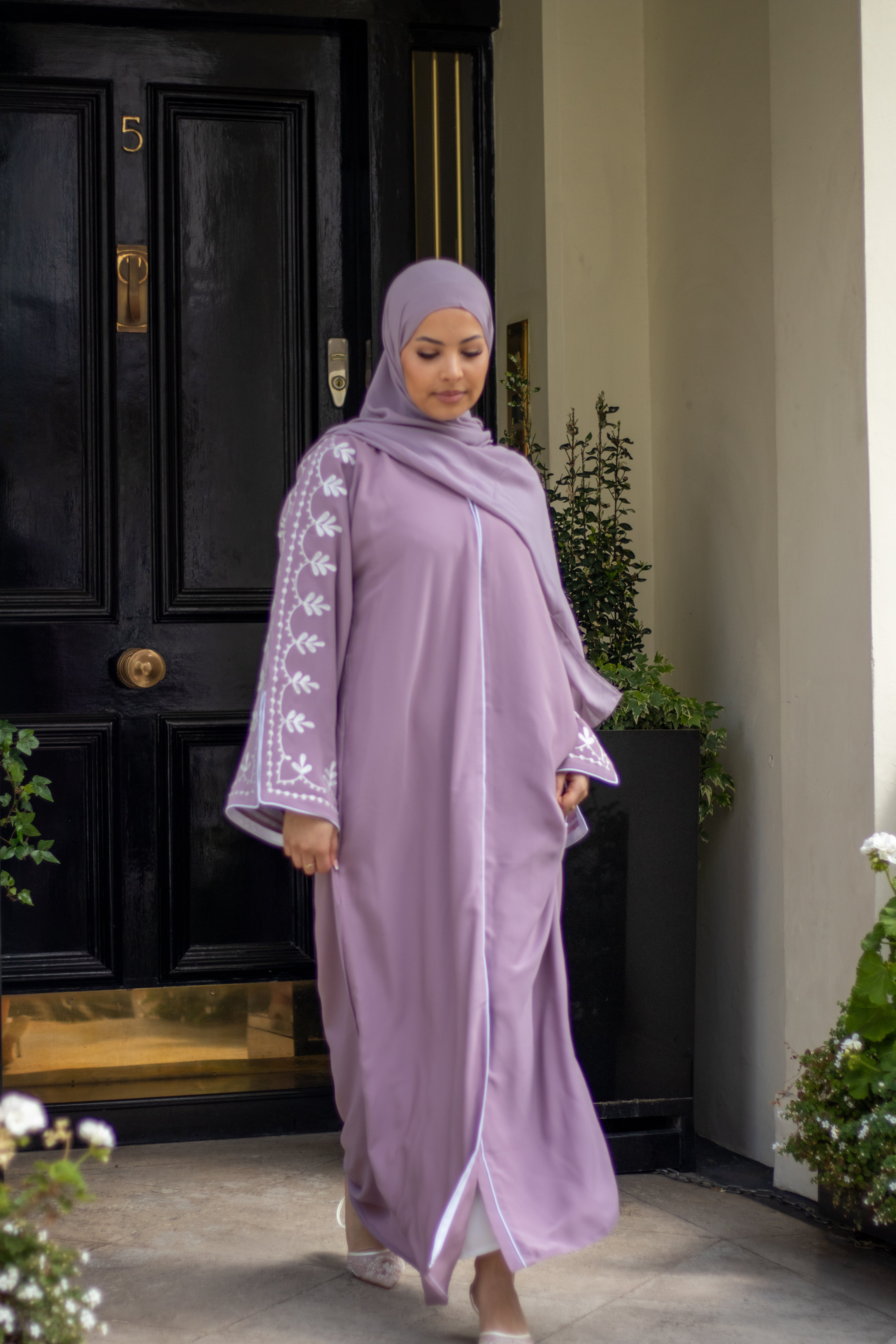 Sumaya Abaya Embroidery with Hijab
