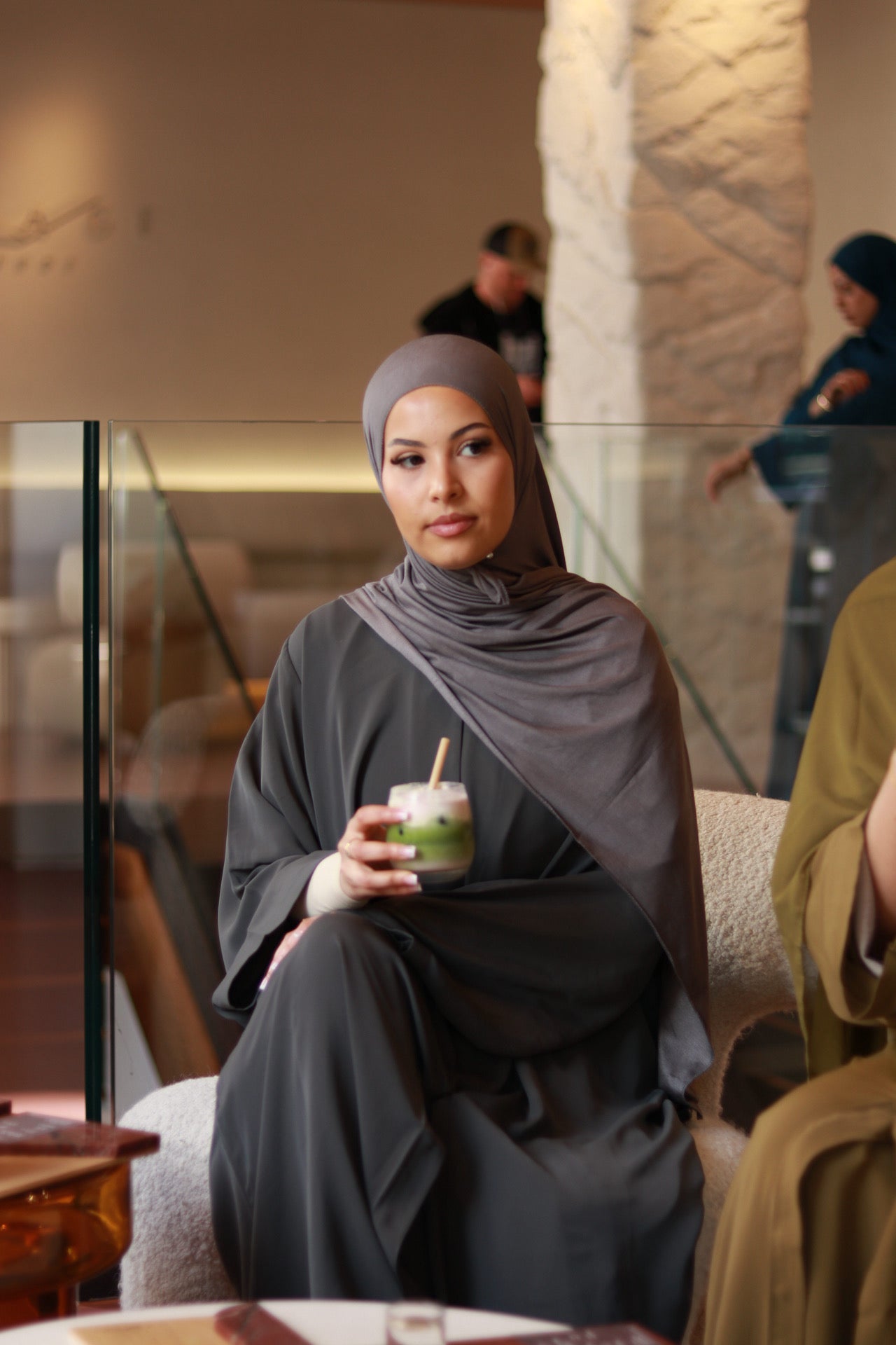 Four Piece Summer Nida Set with Hijab