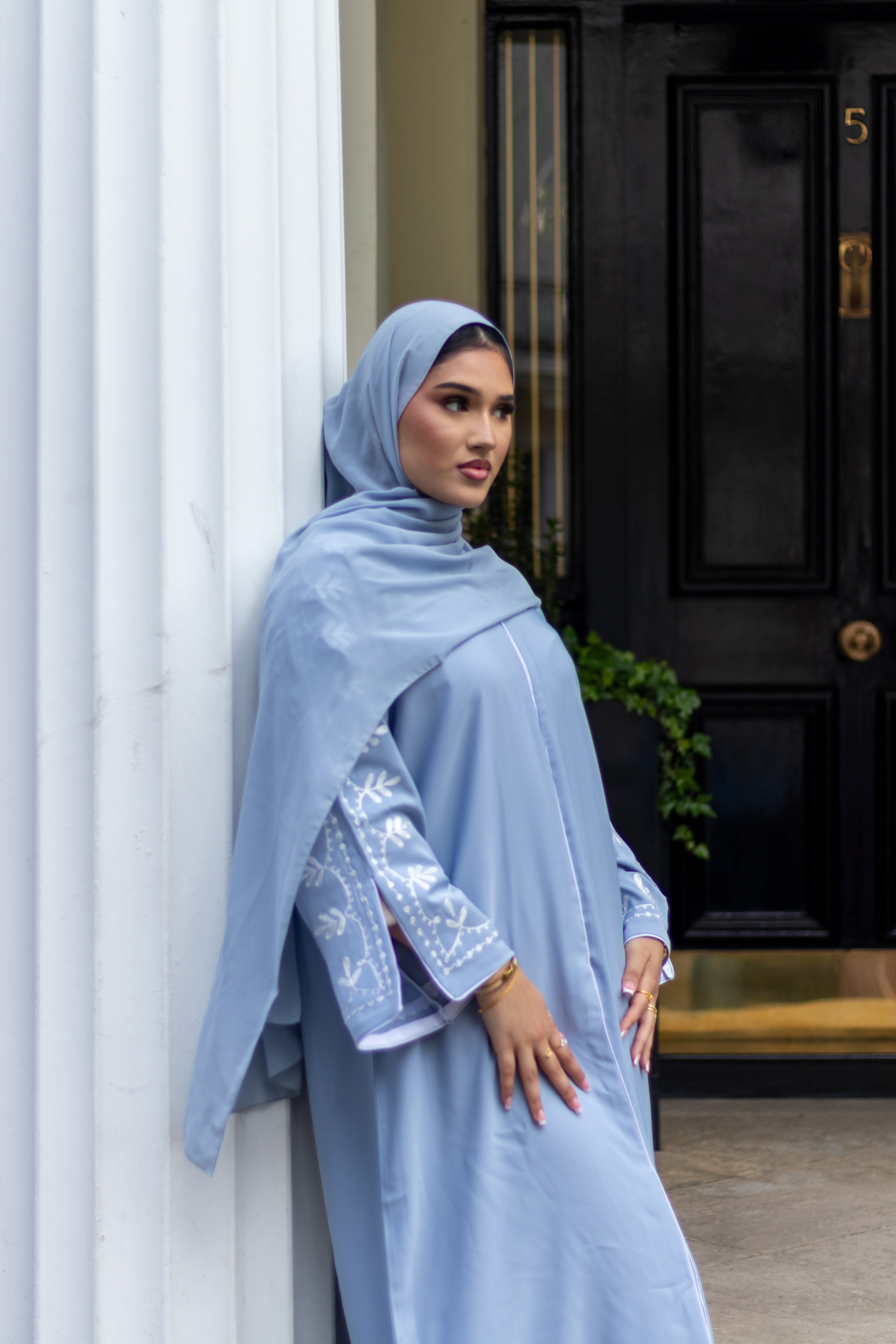 Sumaya Abaya Embroidery with Hijab