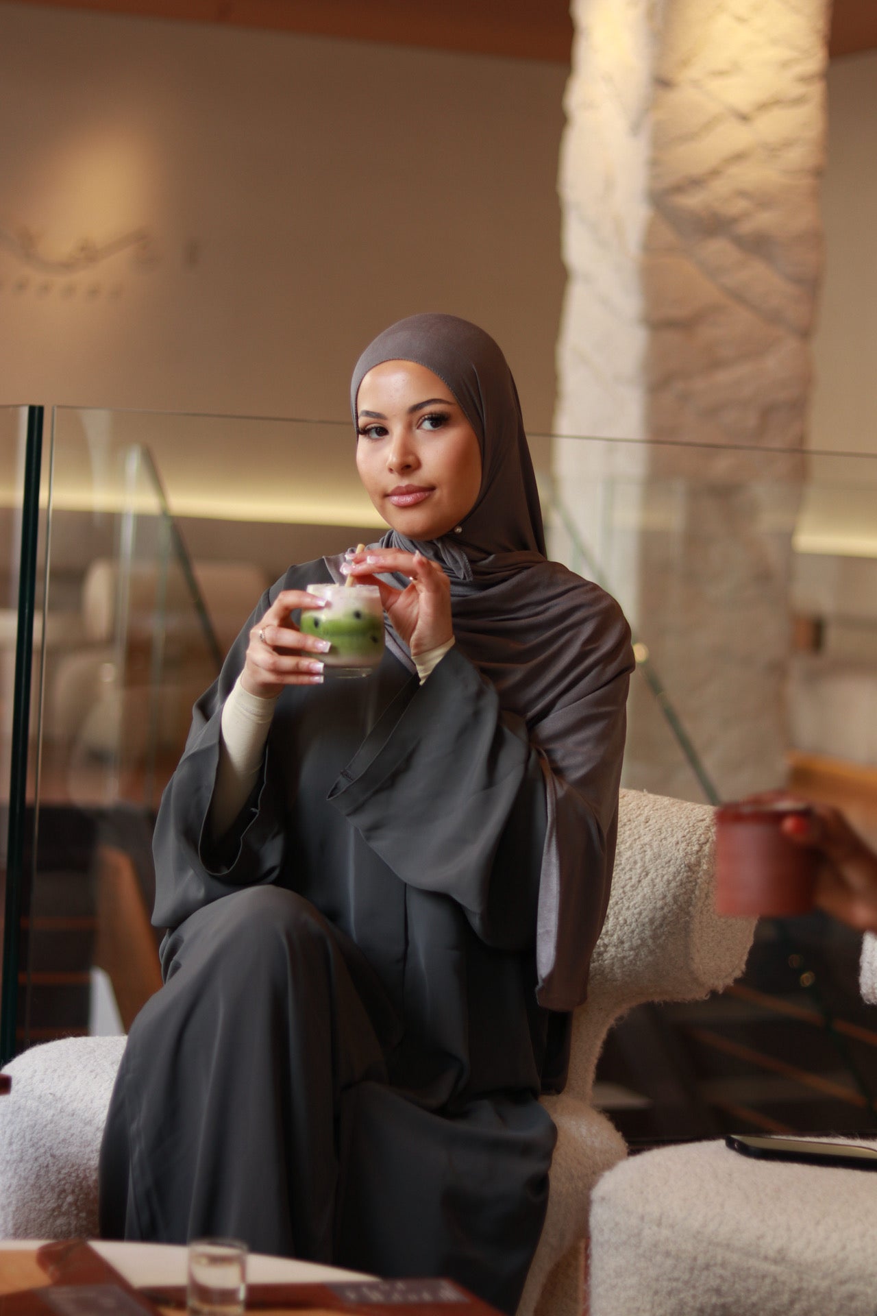 Four Piece Summer Nida Set with Hijab