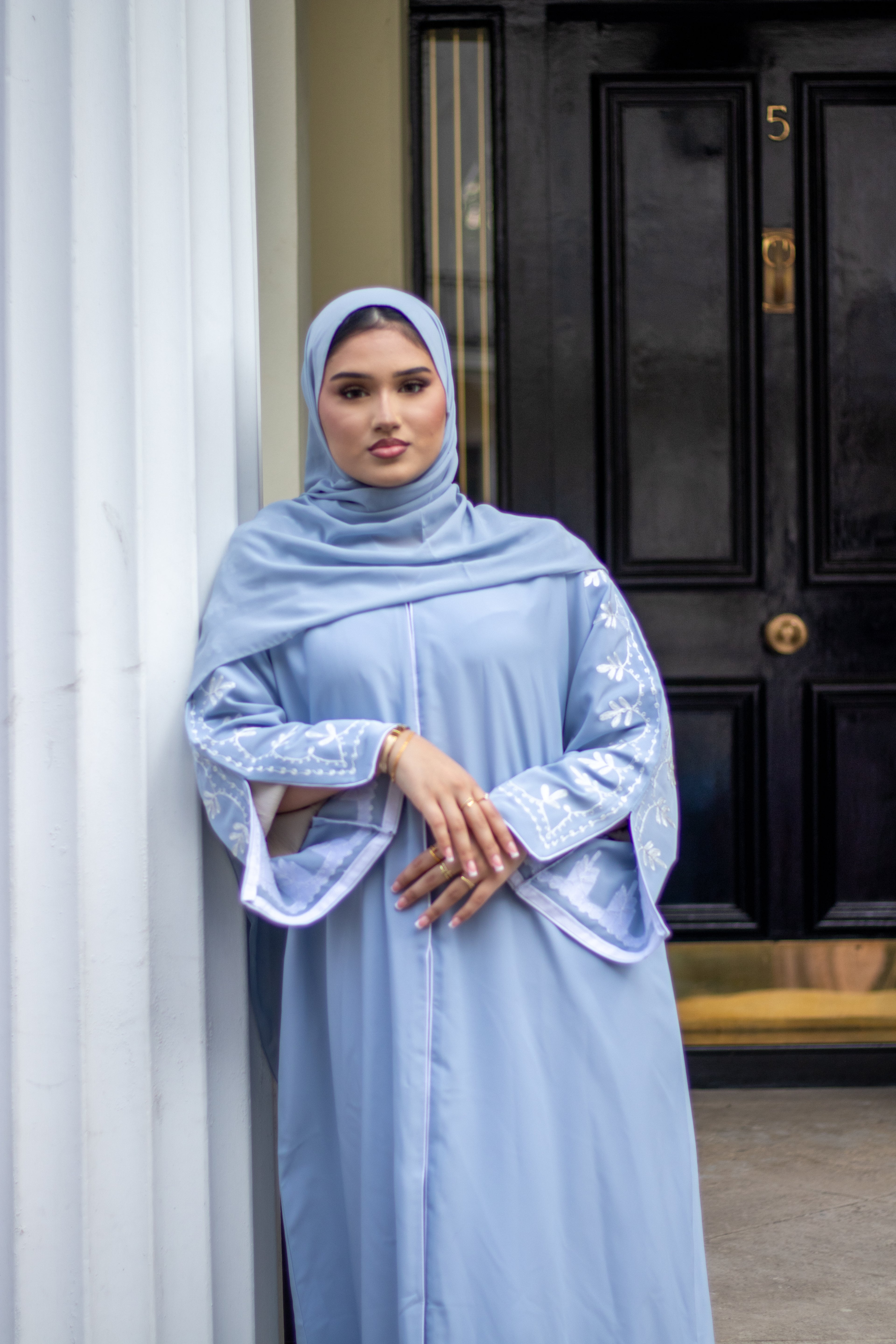 Sumaya Abaya Embroidery with Hijab
