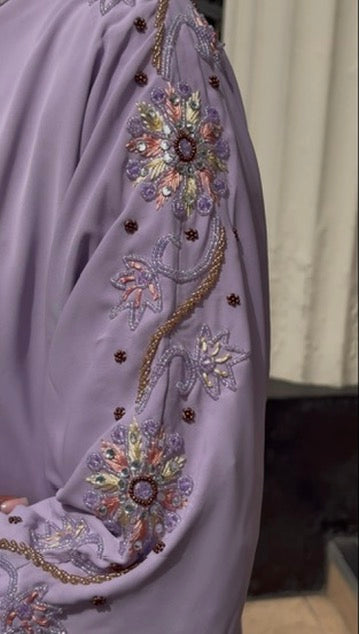 Laila Abaya Embellishment Slipdress and Jersey Hijab