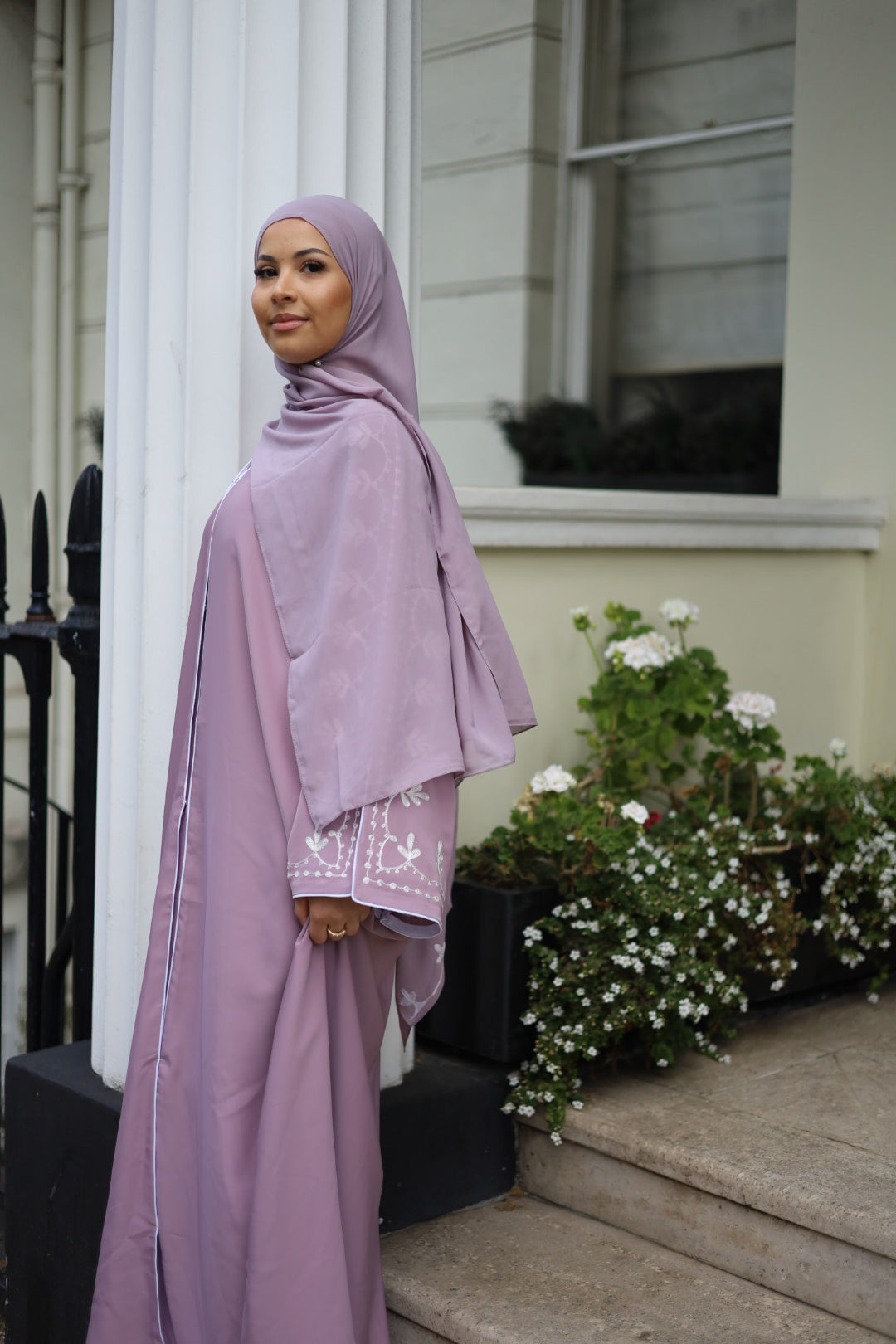 Sumaya Abaya Embroidery with Hijab