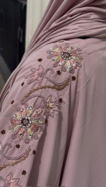 Laila Abaya Embellishment Slipdress and Jersey Hijab