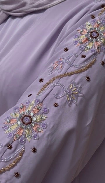 Laila Abaya Embellishment Slipdress and Jersey Hijab