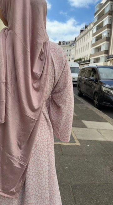Malak Abaya with Jersey Hijab