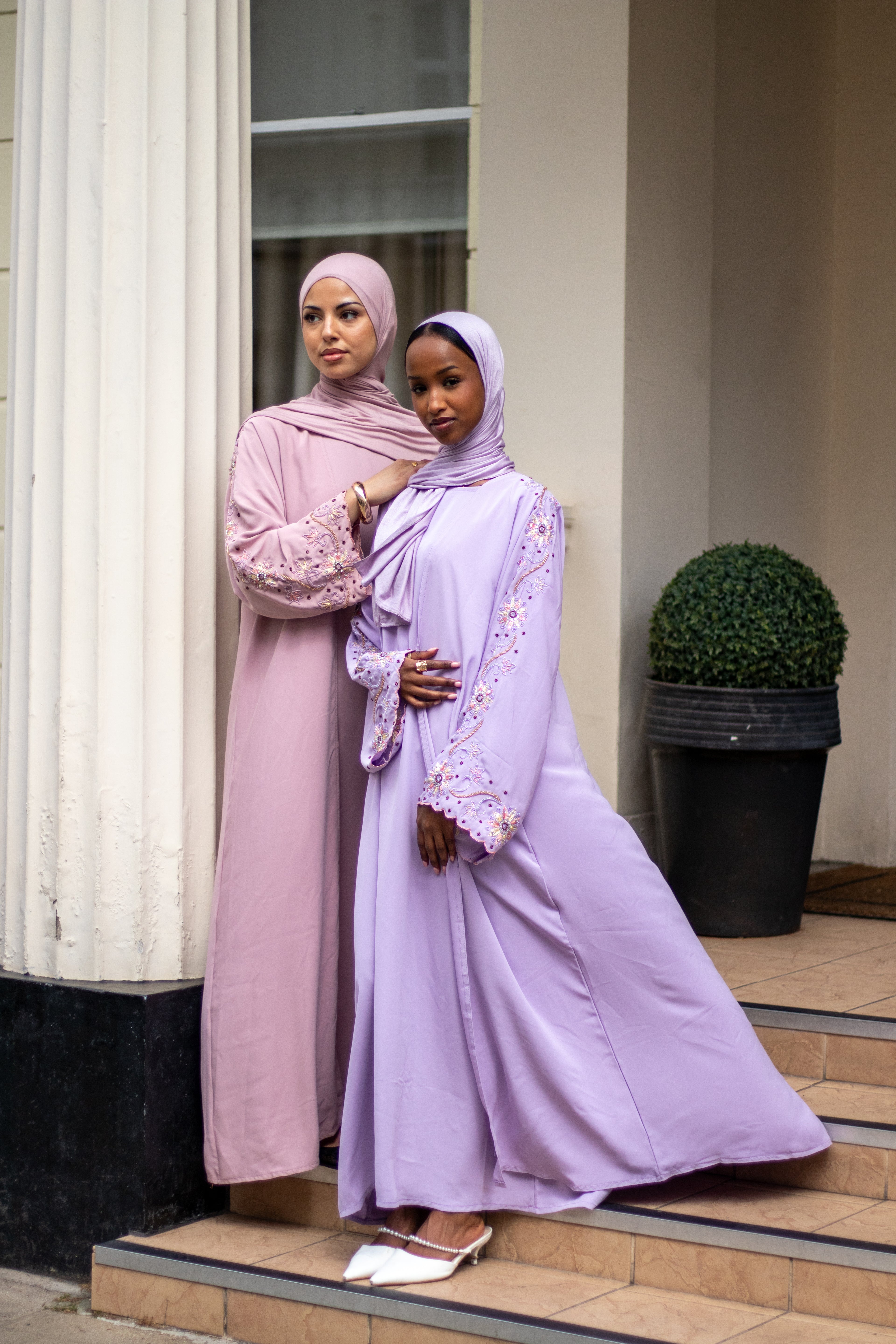 Laila Abaya Embellishment Slipdress and Jersey Hijab