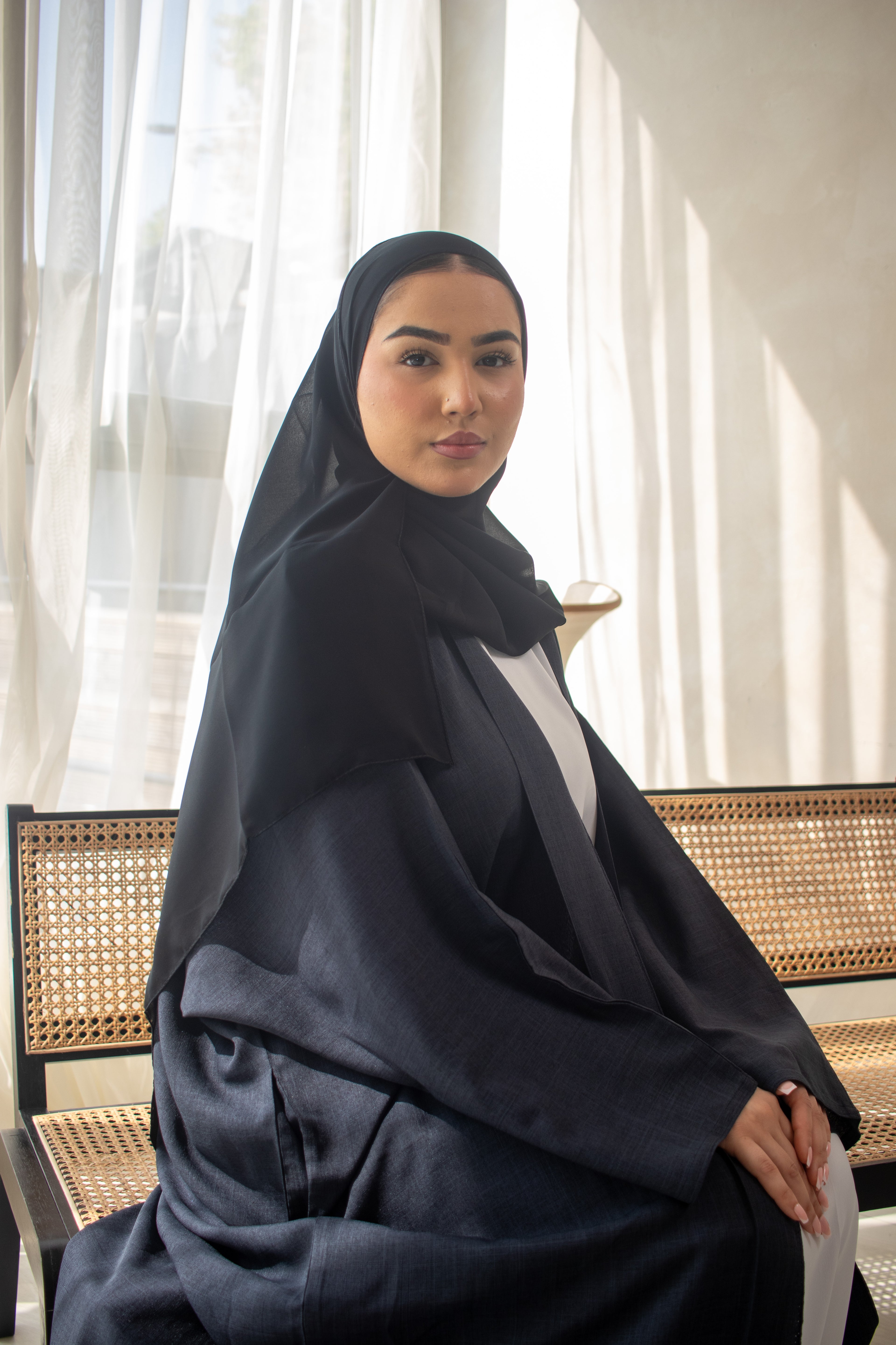 Batwing Linen DESIGN Abaya with Pockets - Women's Muslim Clothing