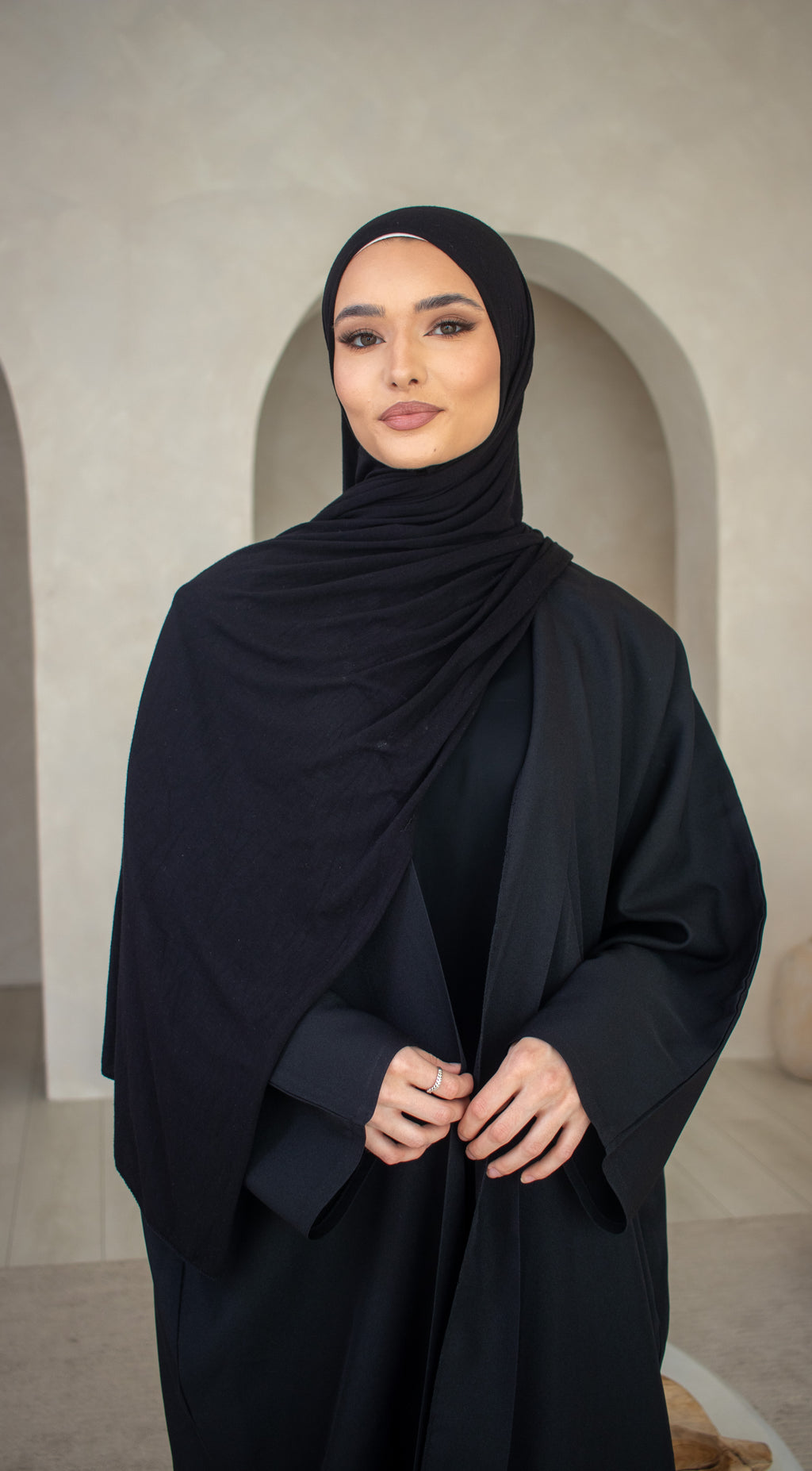 Batwing Linen DESIGN Abaya with Pockets - Women's Muslim Clothing