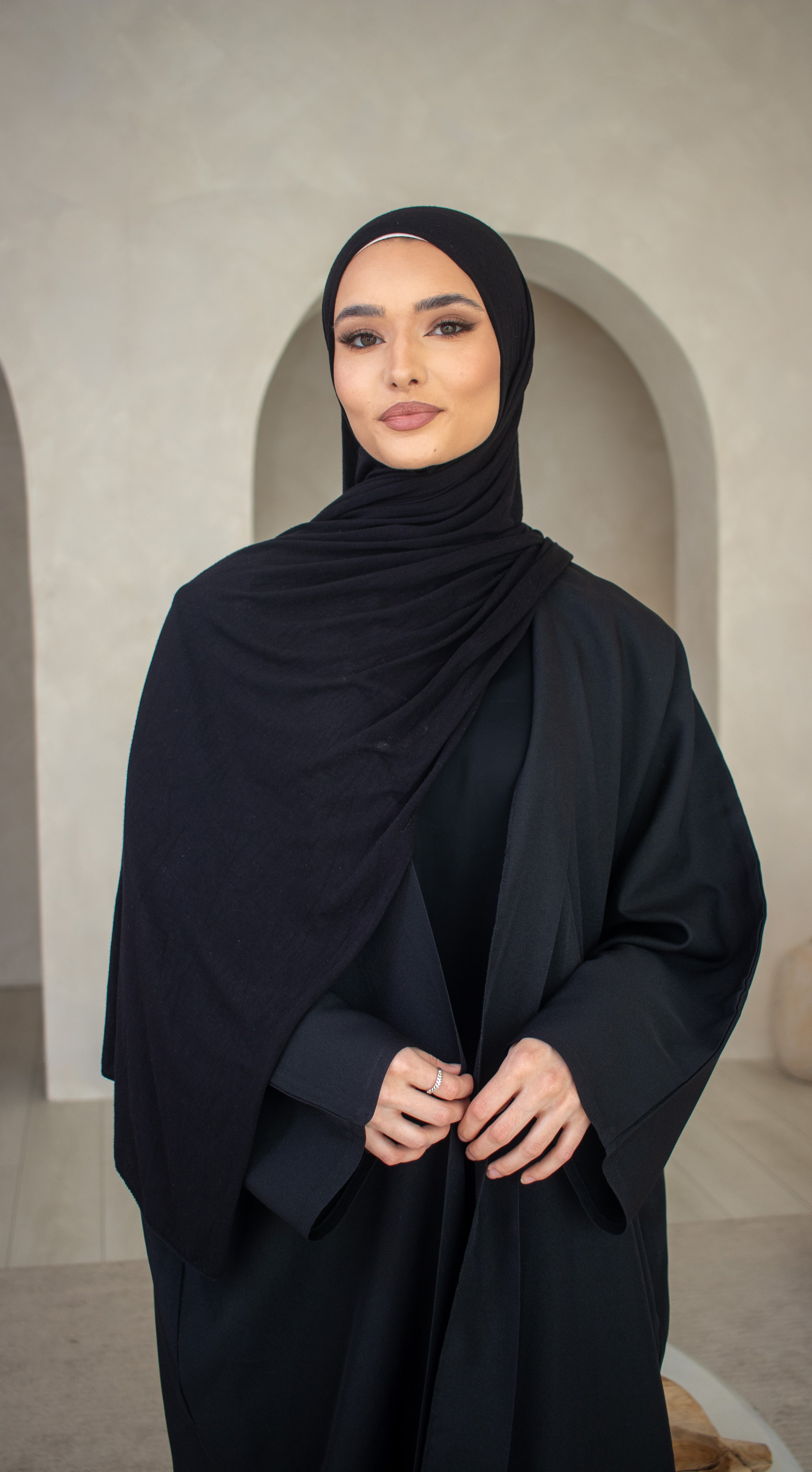Batwing Linen DESIGN Abaya with Pockets - Women's Muslim Clothing