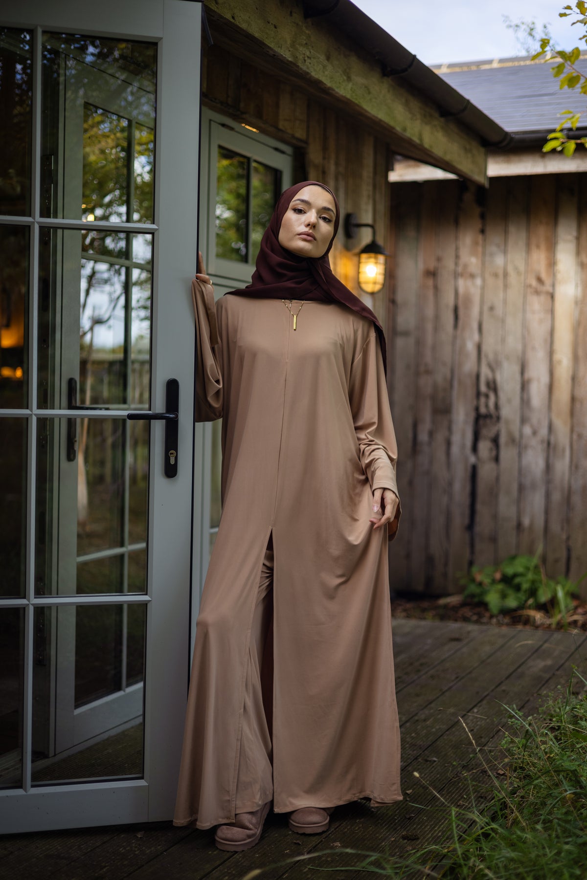 Amelia Abaya and Trousers Set