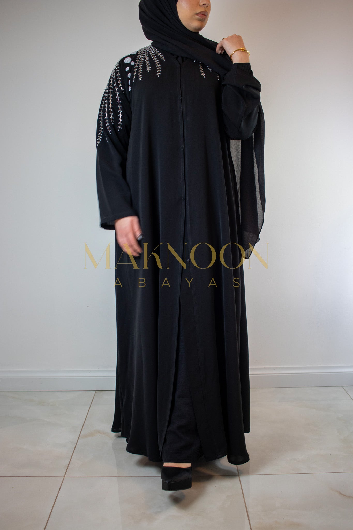 PREMIUM Chand Abaya Black