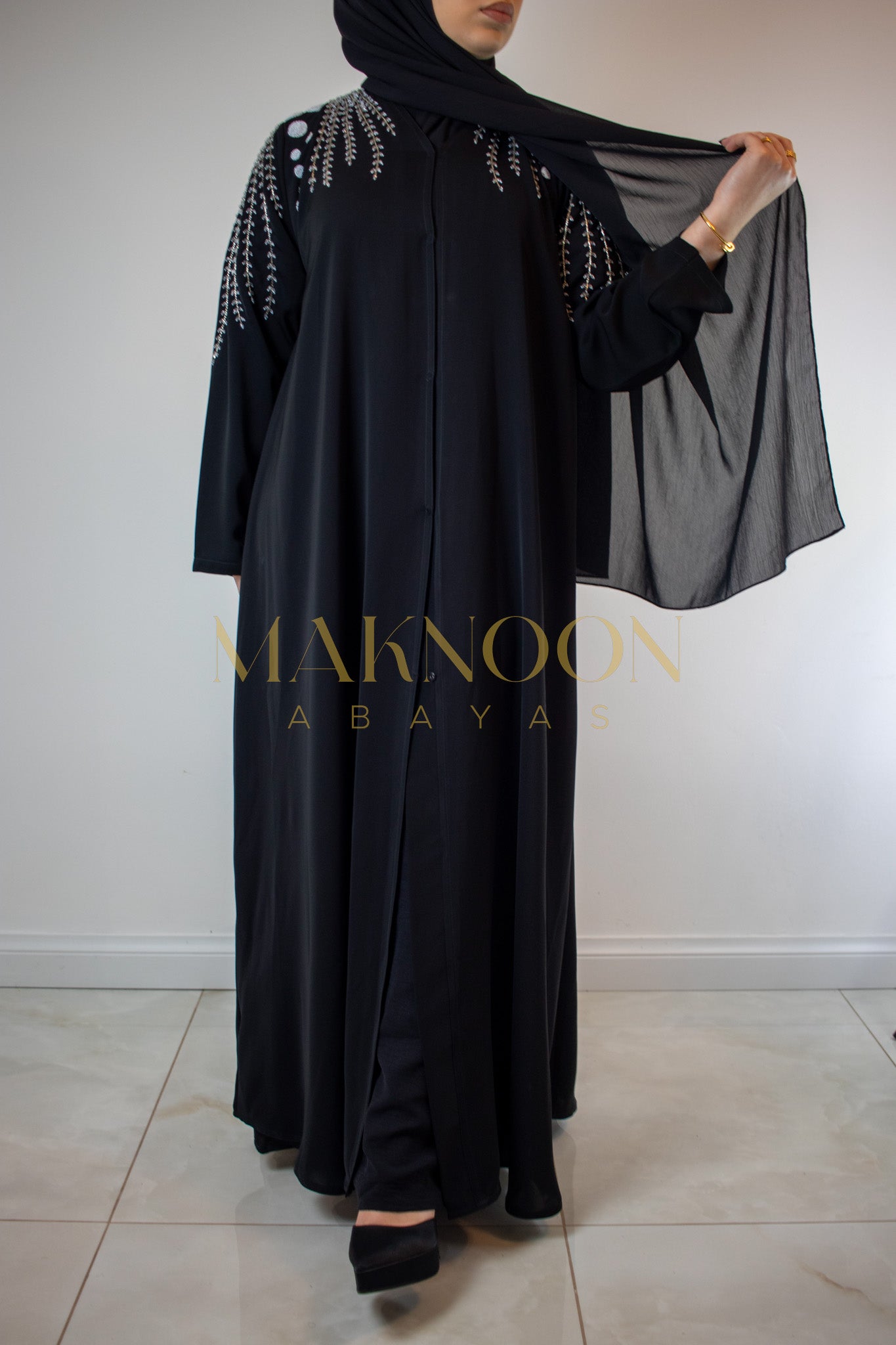 PREMIUM Chand Abaya Black