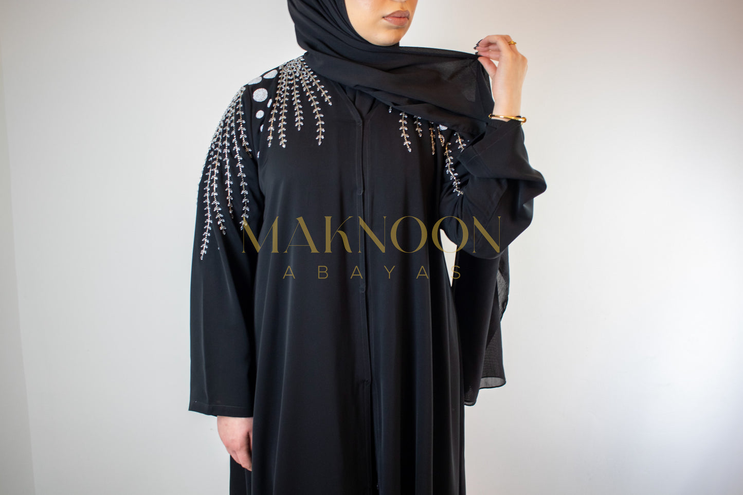 PREMIUM Chand Abaya Black