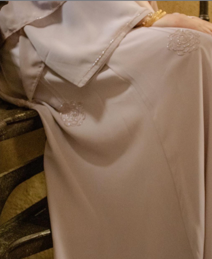 PREMIUM Yasmin Abaya Pink Embellishments