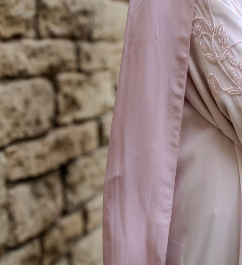 PREMIUM Layered Abaya Pink Embellishments