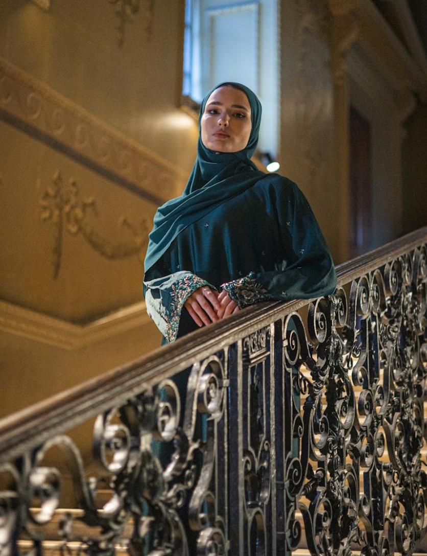 Noona Eid/Ramadan Green Embellishment Abaya