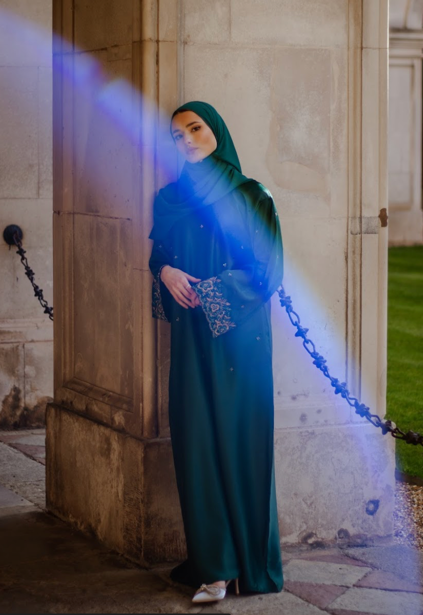 Noona Eid/Ramadan Green Embellishment Abaya