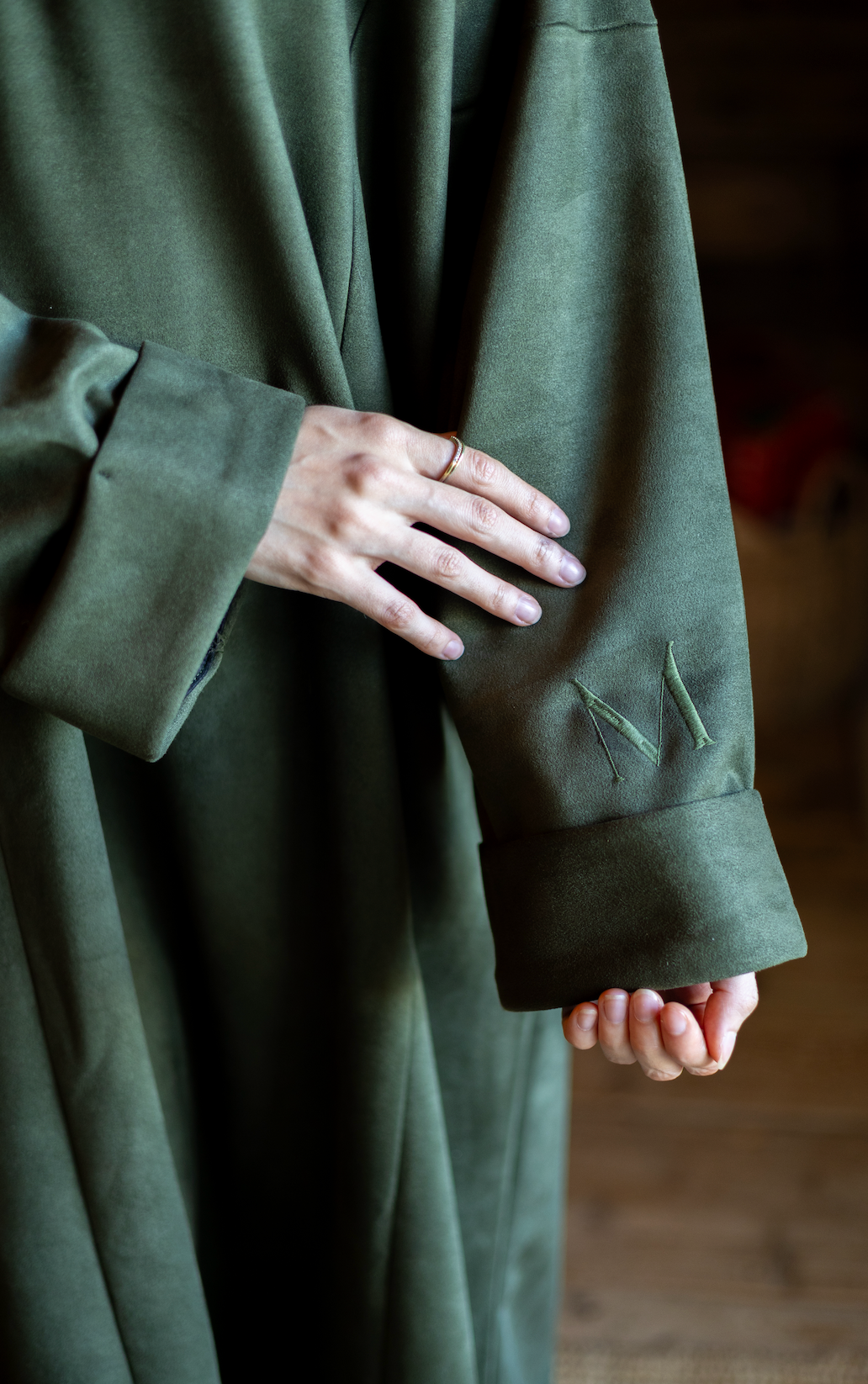 Safa Suede Abaya