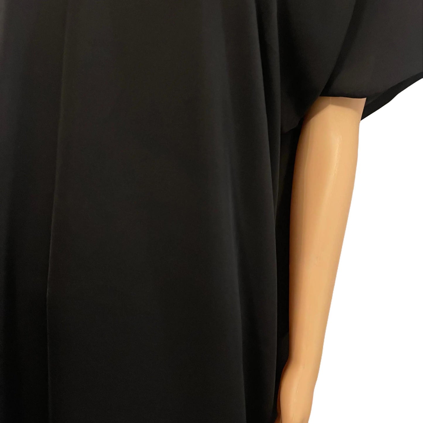 Nida Slip Dress Short Sleeved Abaya White/Brown/Black