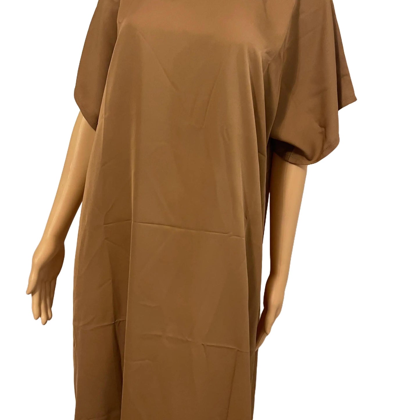 Nida Slip Dress Short Sleeved Abaya White/Brown/Black