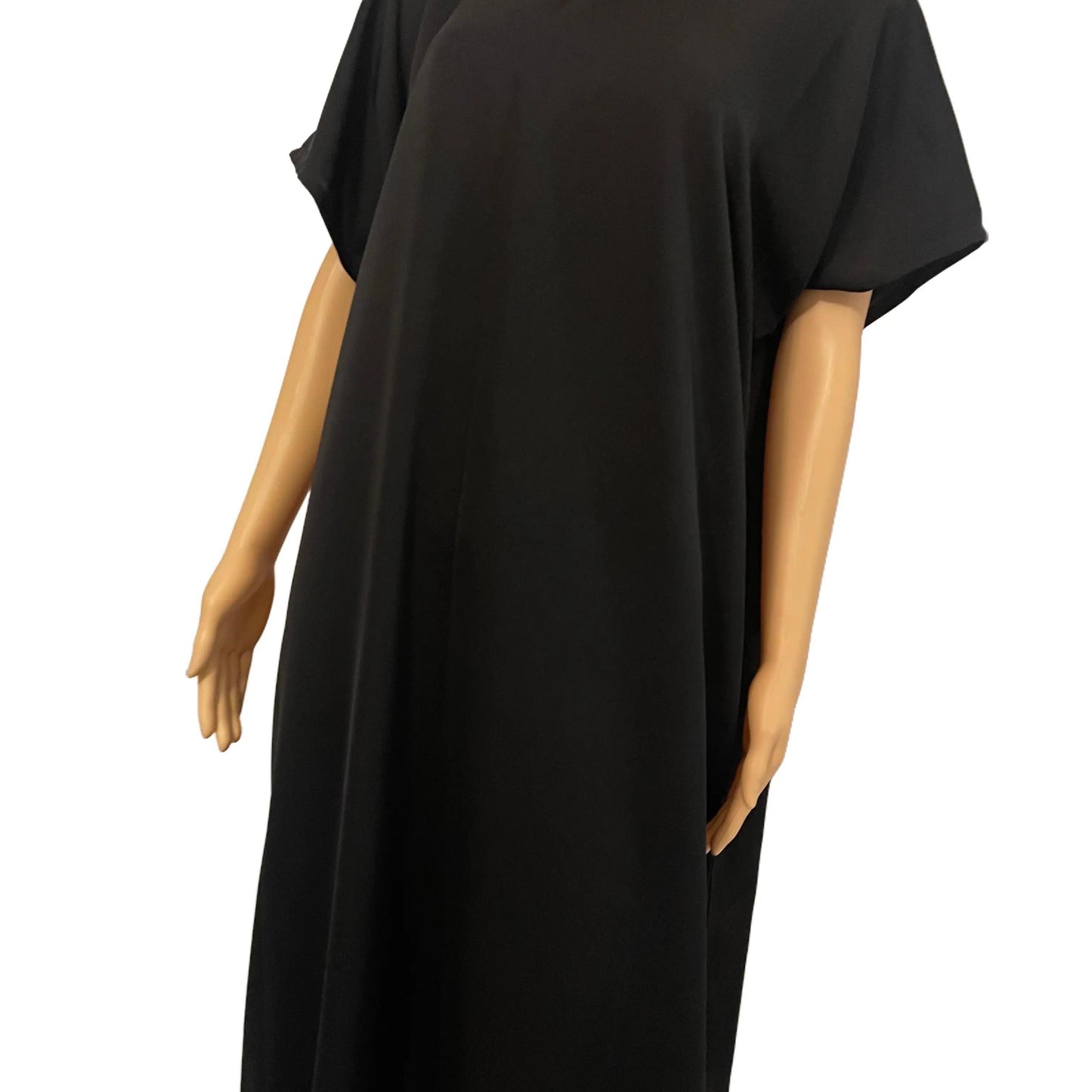 Nida Slip Dress Short Sleeved Abaya White/Brown/Black